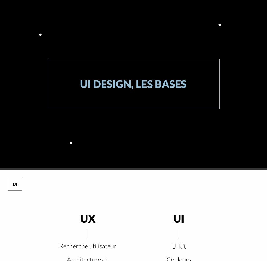 Enseignement UI Design